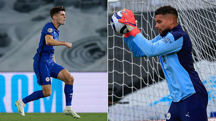 USA's Christian Pulisic and Zack Steffen have reached the Champions League final